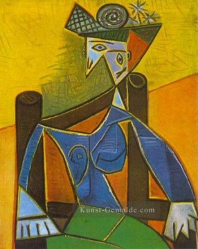 bekannte abstrakte Werke - Femme assise dans un fauteuil 4 1941 Kubismus